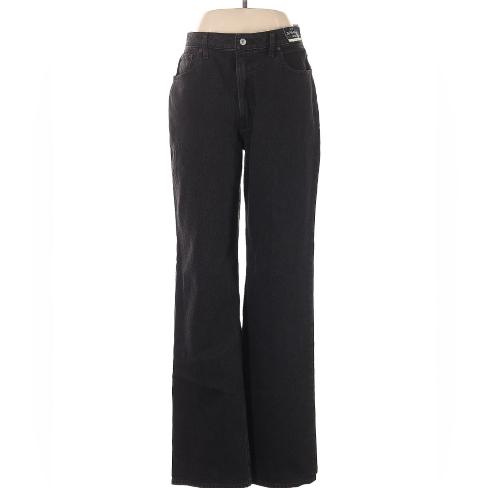 Abercrombie & Fitch Black Wide Leg Jeans